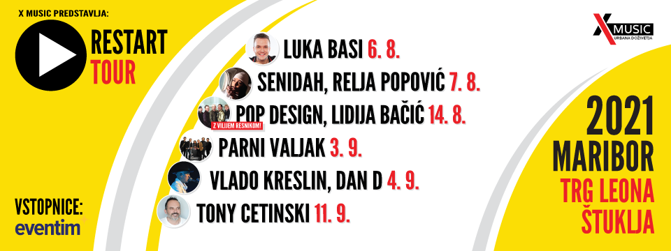Kupite vstopnice za RESTART TOUR MARIBOR na Eventim. RESTART TOUR MARIBOR