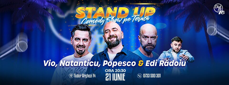 Stand up Comedy Show pe Terasa - 21 iunie 2025 - Bilete