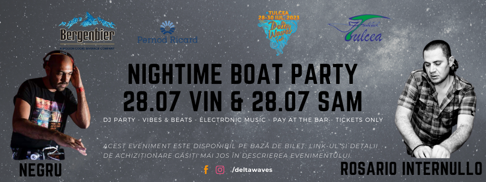Delta Waves Fest - Nightime BOAT DJ Party