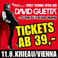 David Guetta First Vienna Open Air - Karten © David Guetta First Vienna Open Air - Karten ©