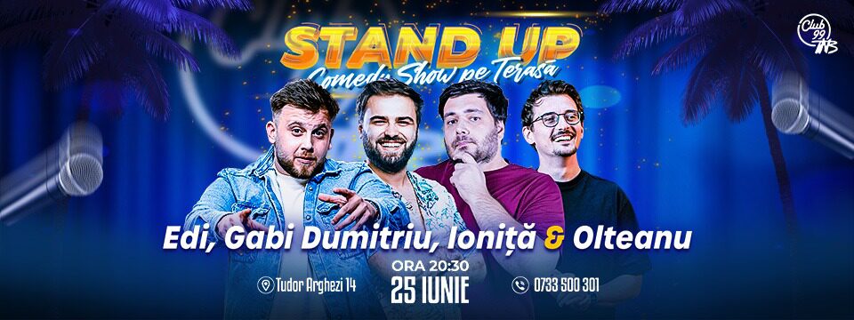Stand up Comedy Show pe Terasa - 21 iunie 2025 - Bilete