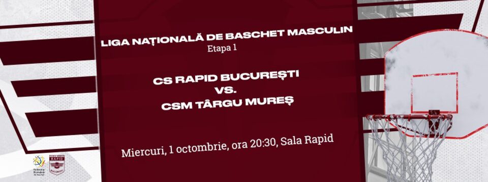 CS Rapid - CSM Targu Mures - Baschet - Bilete