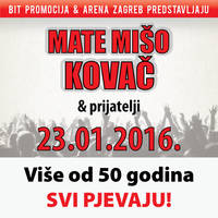 Mate Mišo Kovač i prijatelji - Ulaznice © Mate Mišo Kovač i prijatelji - Ulaznice ©