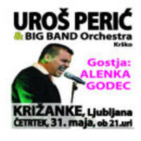 UROŠ PERIĆ & BIG BAND Orchestra, Gostja: ALENKA GODEC - Vstopnice © UROŠ PERIĆ & BIG BAND Orchestra, Gostja: ALENKA GODEC - Vstopnice ©