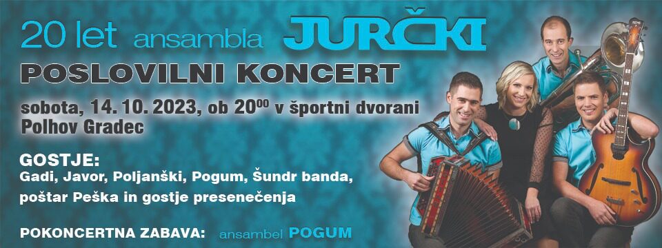 20 let ansambla JURČKI - Nakup vstopnic 20 let ansambla JURČKI - Nakup vstopnic