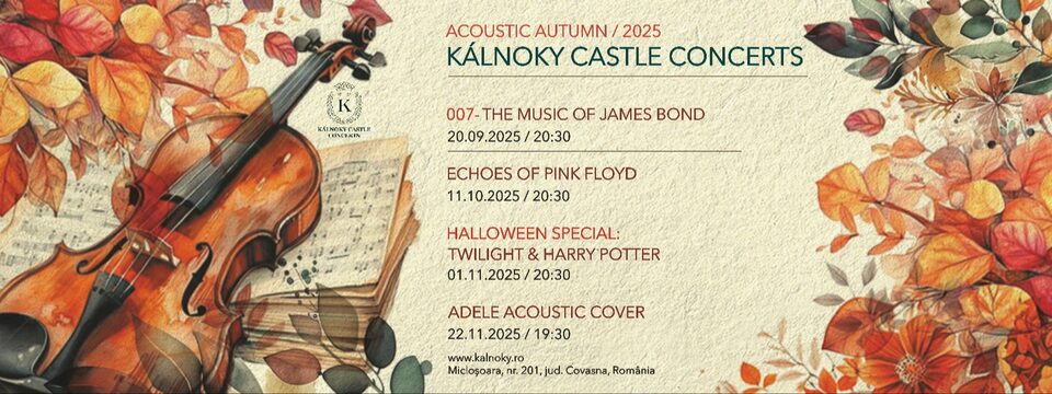 Kálnoky Castle Concerts: Acoustic Autumn - Bilete