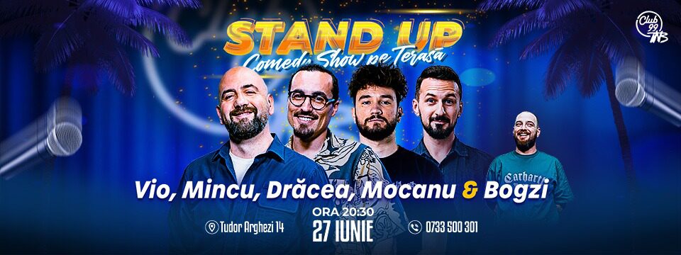 Stand up Comedy Show pe Terasa - 27 iunie 2025 - Tickets 