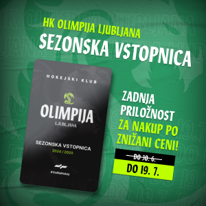 Tickets for HK Olimpija Ljubljana SEZONA 2024 / 2025, Ljubljana