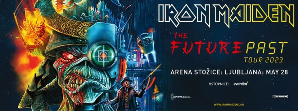 Iron Maiden The Future Past Tour 2023 - Vstopnice 