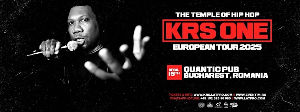 KRS One Live in Bucuresti - Turneu Europa 2025 - Bilete 