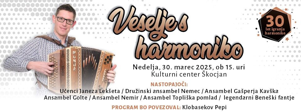 Veselje s hramoniko - Nakup vstopnic 