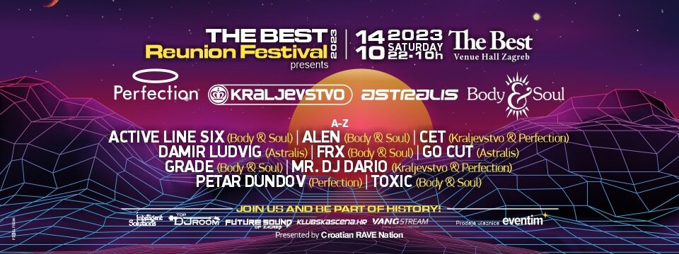 THE BEST Reunion Festival 2023 - Nakup vstopnic 