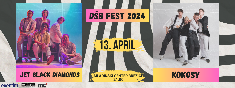 DŠB Fest 2024 | JBD in KOKOSY - Nakup vstopnic 